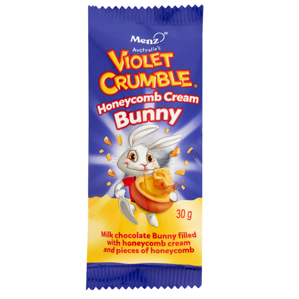 Violet Crumble Honeycomb Cream Easter Bunny